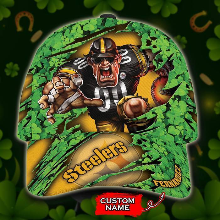 Personalized Pittsburgh Steelers St Patricks Day 3D Classic Baseball Cap CNI210