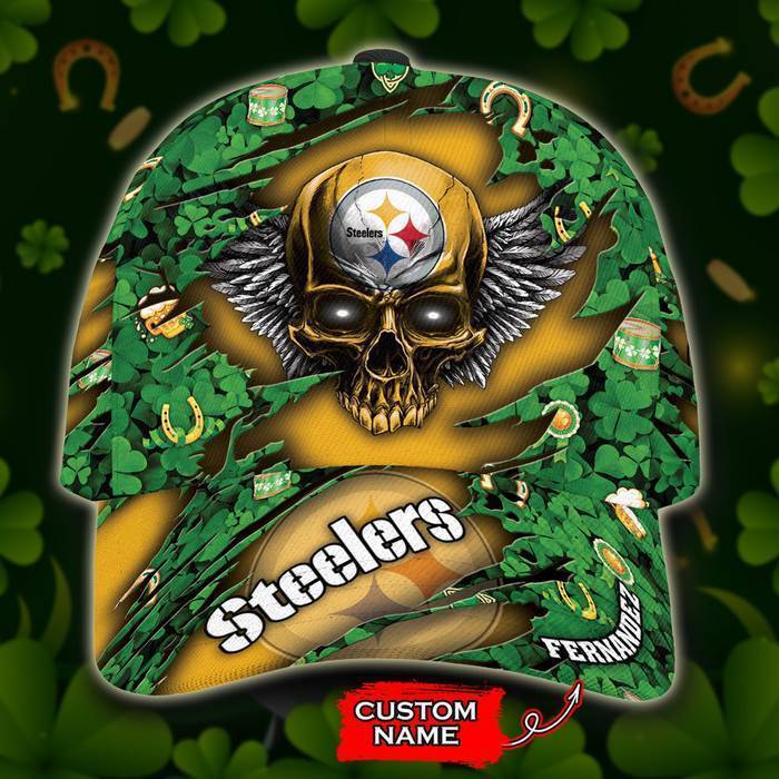 Personalized Pittsburgh Steelers St Patricks Day 3D Classic Baseball Cap CNI454