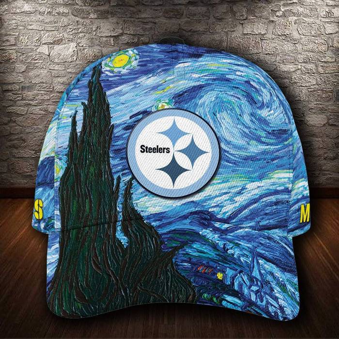 Personalized Pittsburgh Steelers Van Gogh 3D Classic Baseball Cap CNI233