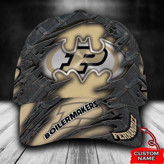 Personalized Purdue Boilermakers Batman Logo 3D Baseball Cap CNI1710