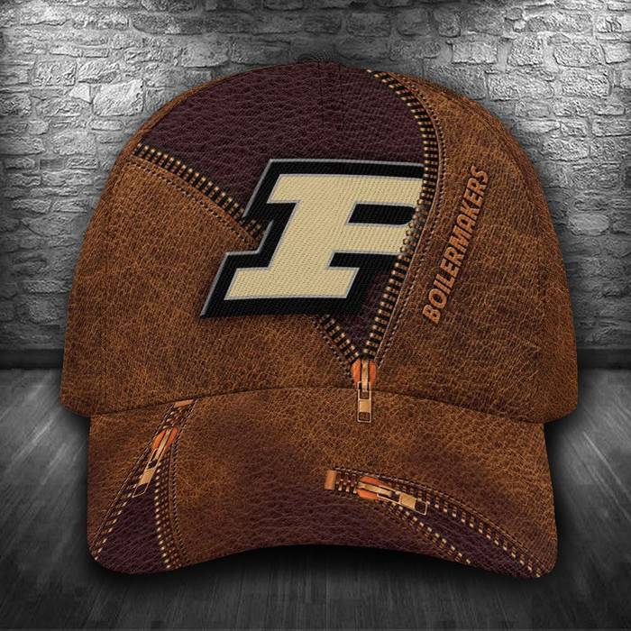 Personalized Purdue Boilermakers Zip 3D Classic Baseball Cap CNI386