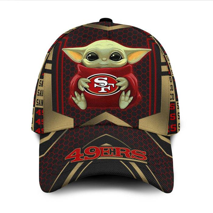 Personalized San Francisco 49ers Baby Yoda 3D Classic Baseball Cap CNI1240