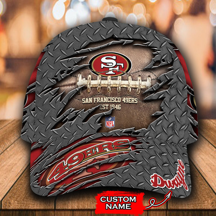 Personalized San Francisco 49Ers Est 1946 3D Baseball Cap Red CNI1927