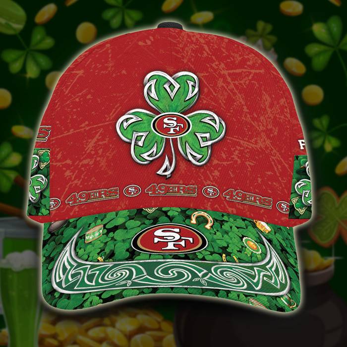 Personalized San Francisco 49ers St Patricks Day 3D Classic Baseball Cap CNI482