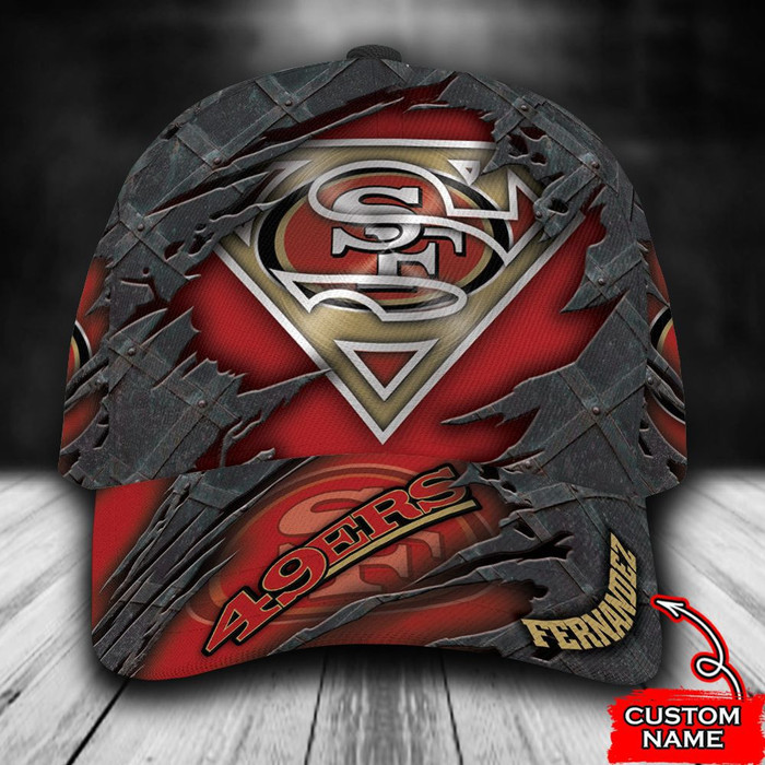 Personalized San Francisco 49Ers Superman 3D Baseball Cap CNI1885