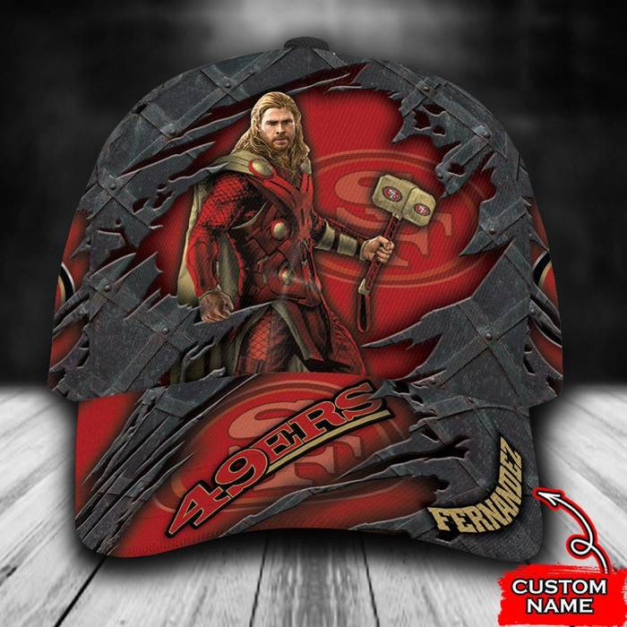 Personalized San Francisco 49ers Thor 3D Classic Baseball Cap CNI1350