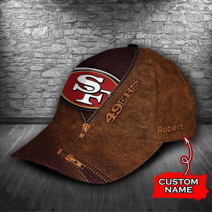 Personalized San Francisco 49ers Zipper 3D Classic Baseball Cap CNI838