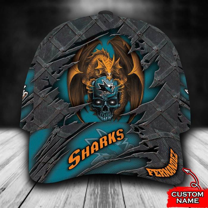 Personalized San Jose Sharks Dragon 3D Classic Baseball Cap CNI1915