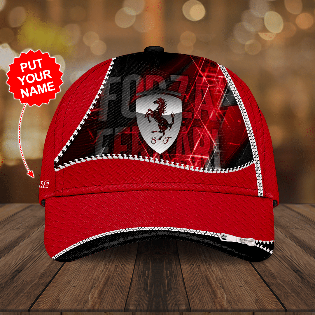 Personalized Scuderia Ferrari Classic Cap CNI089