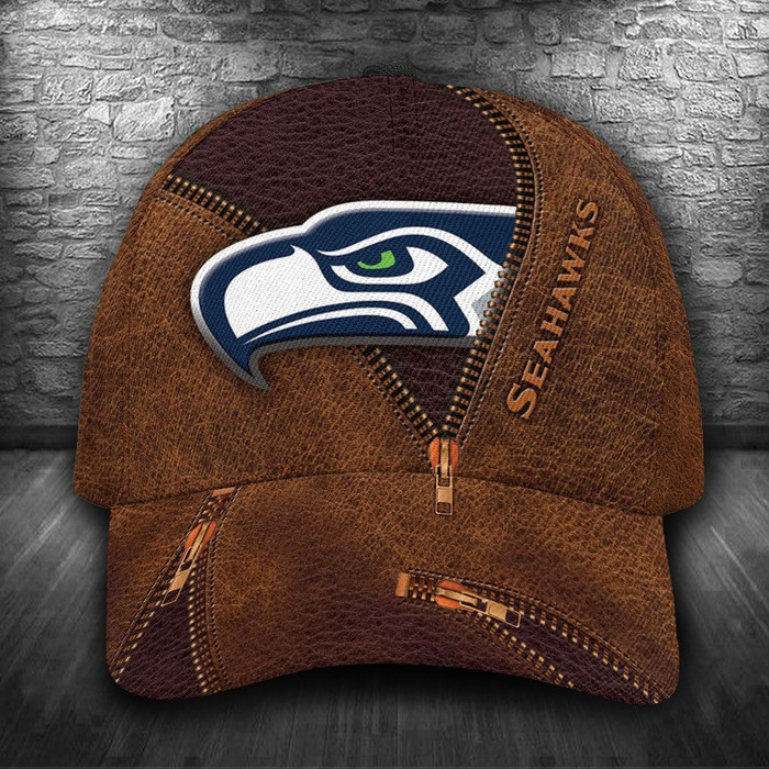Personalized Seattle Seahawks Zip 3D Classic Baseball Cap CNI603