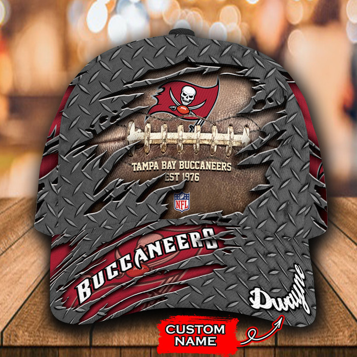 Personalized Tampa Bay Buccaneers 3D Classic Baseball Cap CNI886