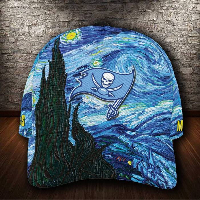 Personalized Tampa Bay Buccaneers Van Gogh 3D Classic Baseball Cap CNI241