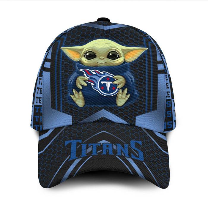 Personalized Tennessee Titans Baby Yoda 3D Baseball Cap CNI1595