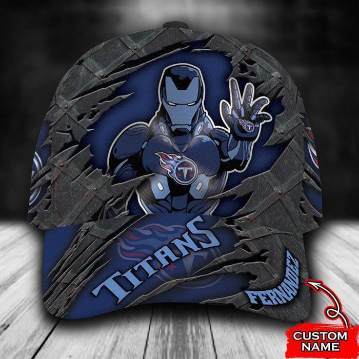 Personalized Tennessee Titans Iron Man 3D Classic Baseball Cap CNI382