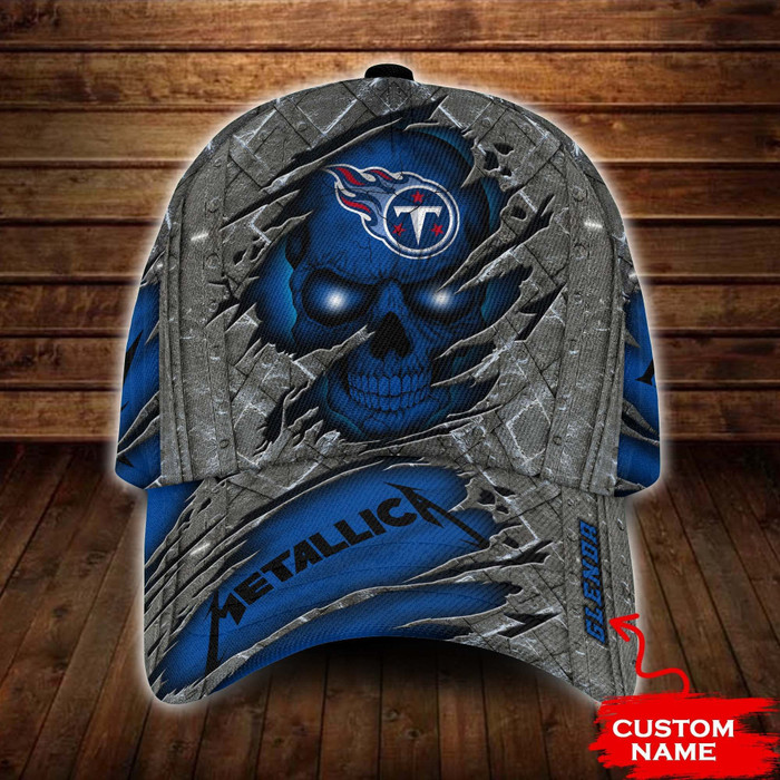 Personalized Tennessee Titans Metallica Band 3D Classic Baseball Cap CNI911