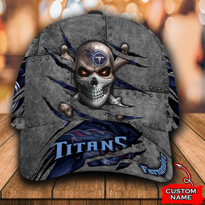Personalized Tennessee Titans Skull 3D Baseball Cap CNI1706