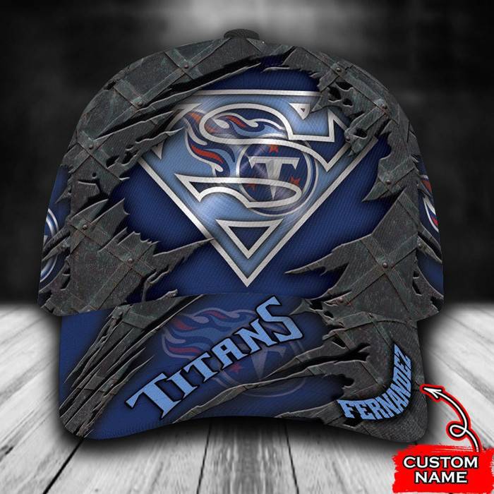 Personalized Tennessee Titans Superman 3D Classic Baseball Cap CNI1914