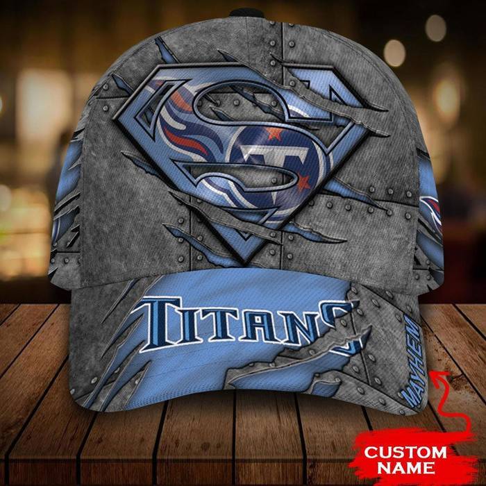 Personalized Tennessee Titans Superman 3D Classic Baseball Cap CNI1950