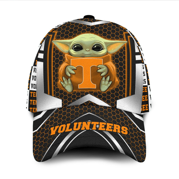 Personalized Tennessee Volunteers Baby Yoda 3D Classic Baseball Cap CNI1224