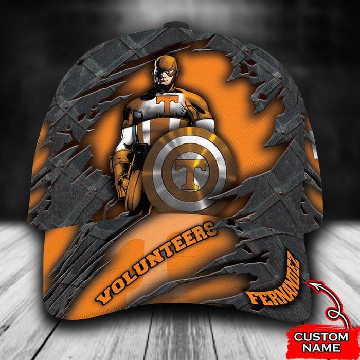 Personalized Tennessee Volunteers Captain America 3D Classic Baseball Cap CNI1257