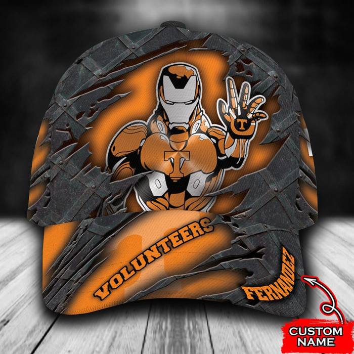 Personalized Tennessee Volunteers Iron Man 3D Classic Baseball Cap CNI222