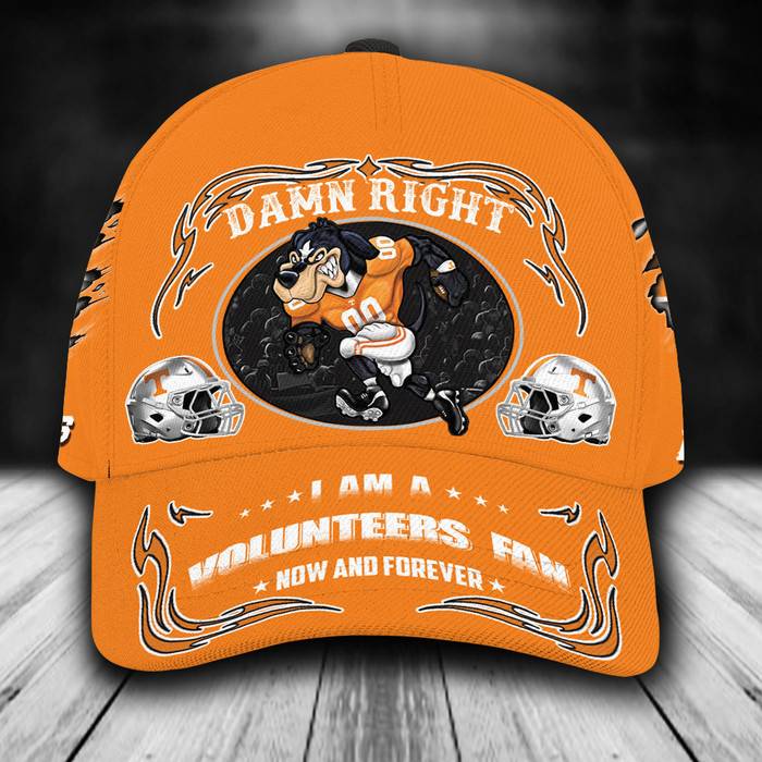 Personalized Tennessee Volunteers Mascot Damn Right 3D Classic Baseball Cap CNI1357