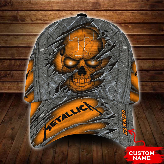 Personalized Tennessee Volunteers Metallica Band 3D Classic Baseball Cap CNI600