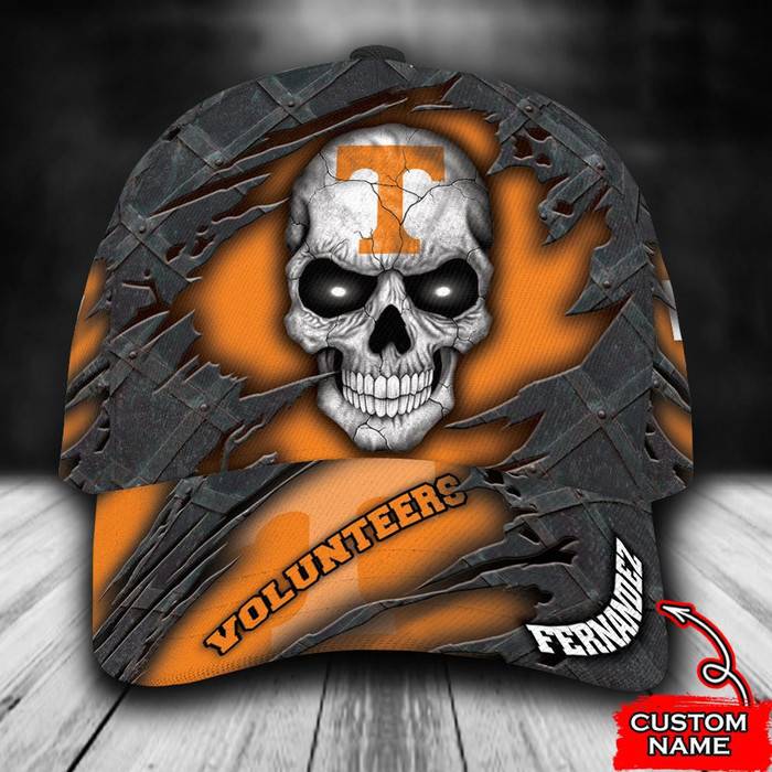 Personalized Tennessee Volunteers Skull 3D Classic Baseball Cap CNI851