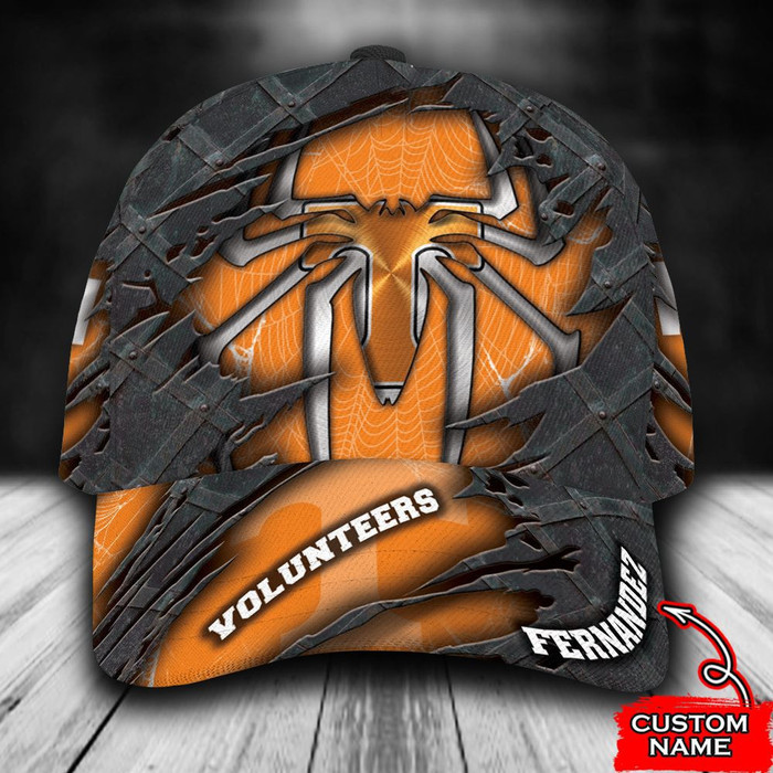 Personalized Tennessee Volunteers Spiderman 3D Baseball Cap Orange CNI1537