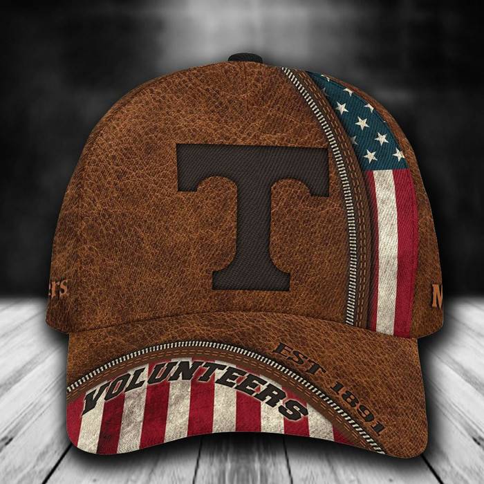 Personalized Tennessee Volunteers USA Flag 3D Classic Baseball Cap CNI397