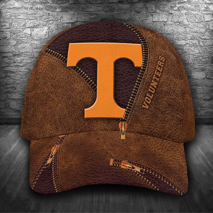 Personalized Tennessee Volunteers Zip 3D Baseball Cap Brown CNI1069