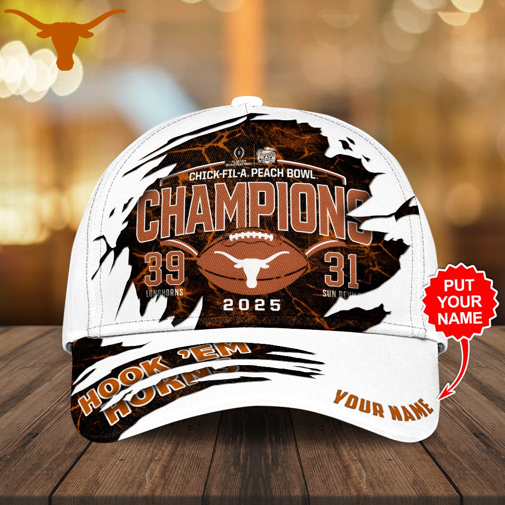 Personalized Texas Longhorns Football Classic Cap 39-31 Score