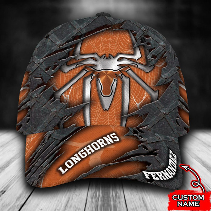 Personalized Texas Longhorns Spiderman 3D Classic Baseball Cap CNI1308