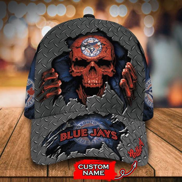 Personalized Toronto Blue Jays Skull 3D Classic Baseball Cap CNI953