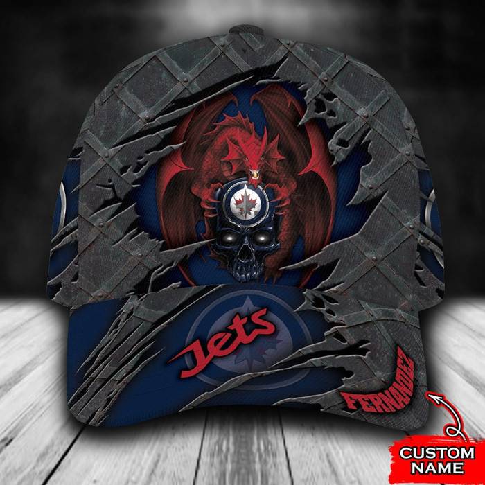 Personalized Winnipeg Jets Dragon 3D Classic Baseball Cap CNI497