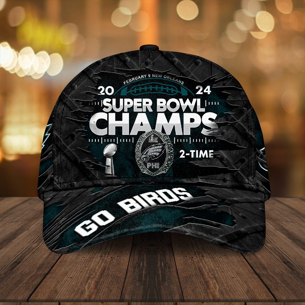 Philadelphia Eagles Honor Champion Super Bowl Lix 2024-2025 Classic Cap Ccp1001
