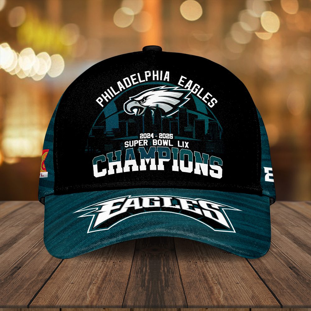 Philadelphia Eagles Honor Champion Super Bowl Lix 2025 Classic Cap Ccp1008