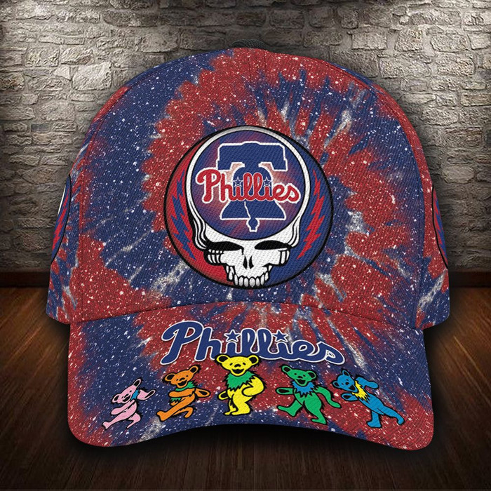 Philadelphia Phillies x Grateful Dead 3D Classic Baseball Cap CNI1795