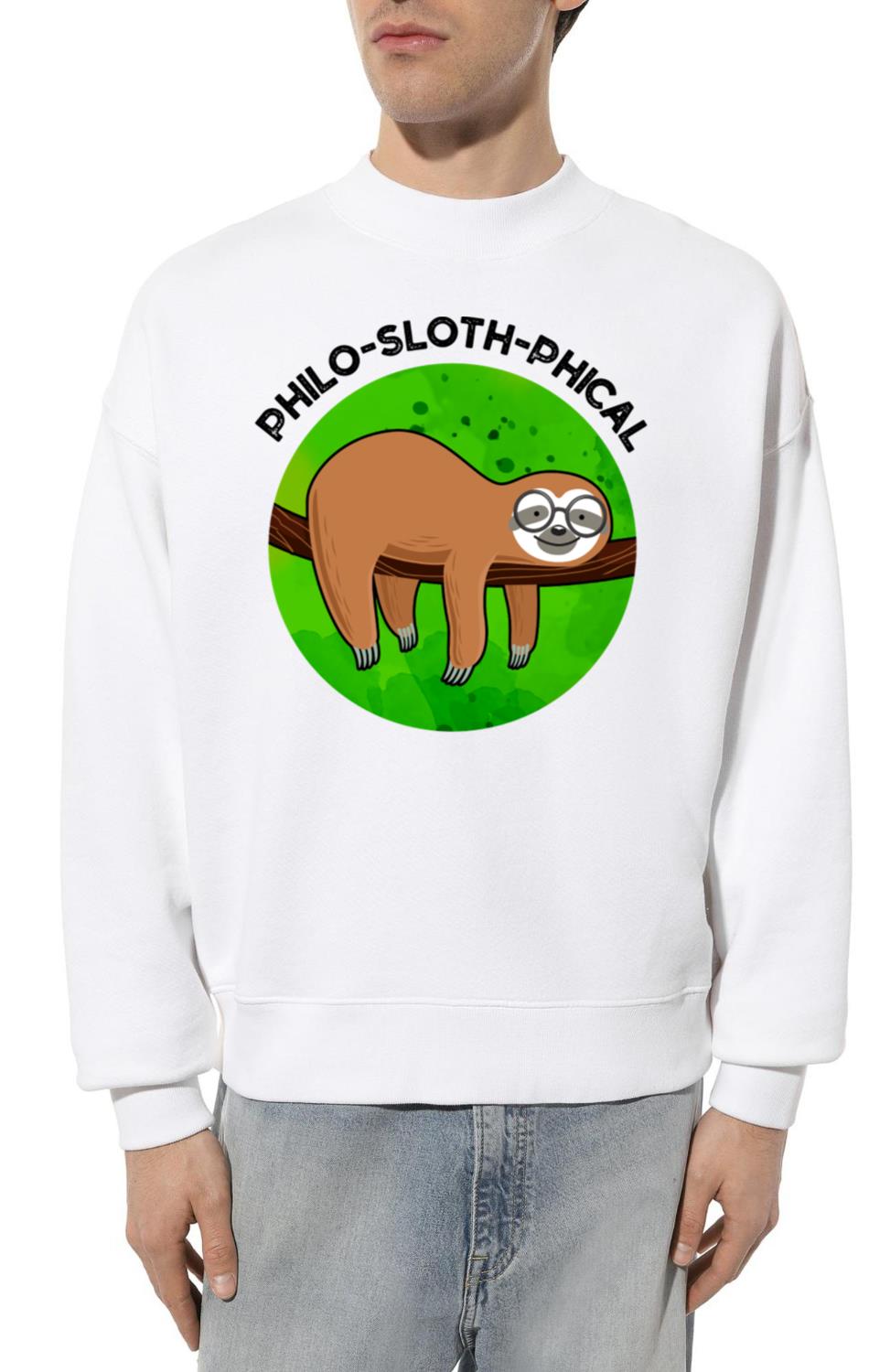 Philo Sloth Phical Funny Animal Sloth - Unisex Sweatshirt
