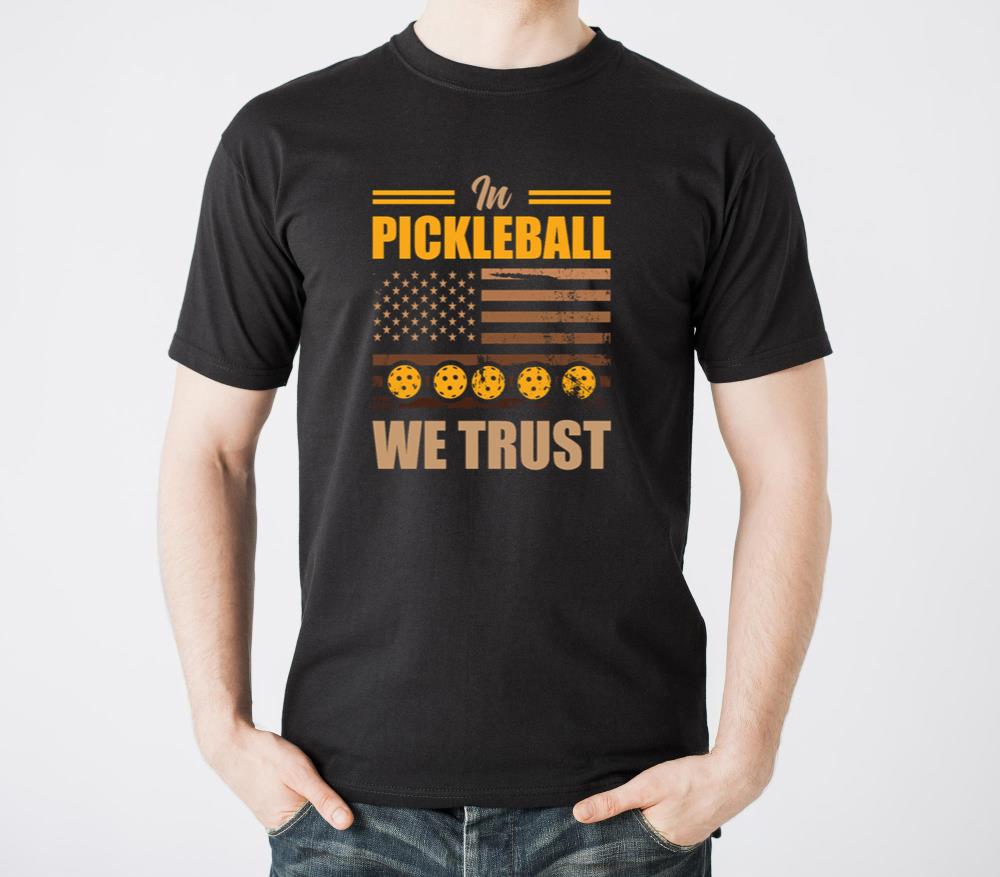 Pickleball USA Flag Paddleball Athlete Team - Unisex Standard T-Shirt