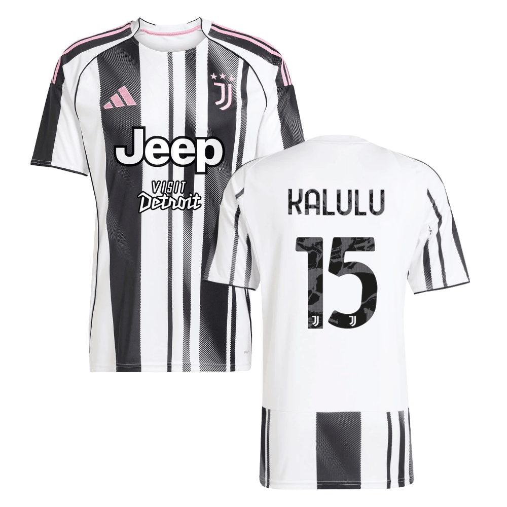 Pierre Kalulu 15 Juventus 2025-26 Home Men Jersey - White