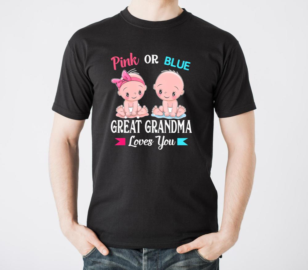 Pink or Blue Great Grandma Loves You1 - Unisex Standard T-Shirt