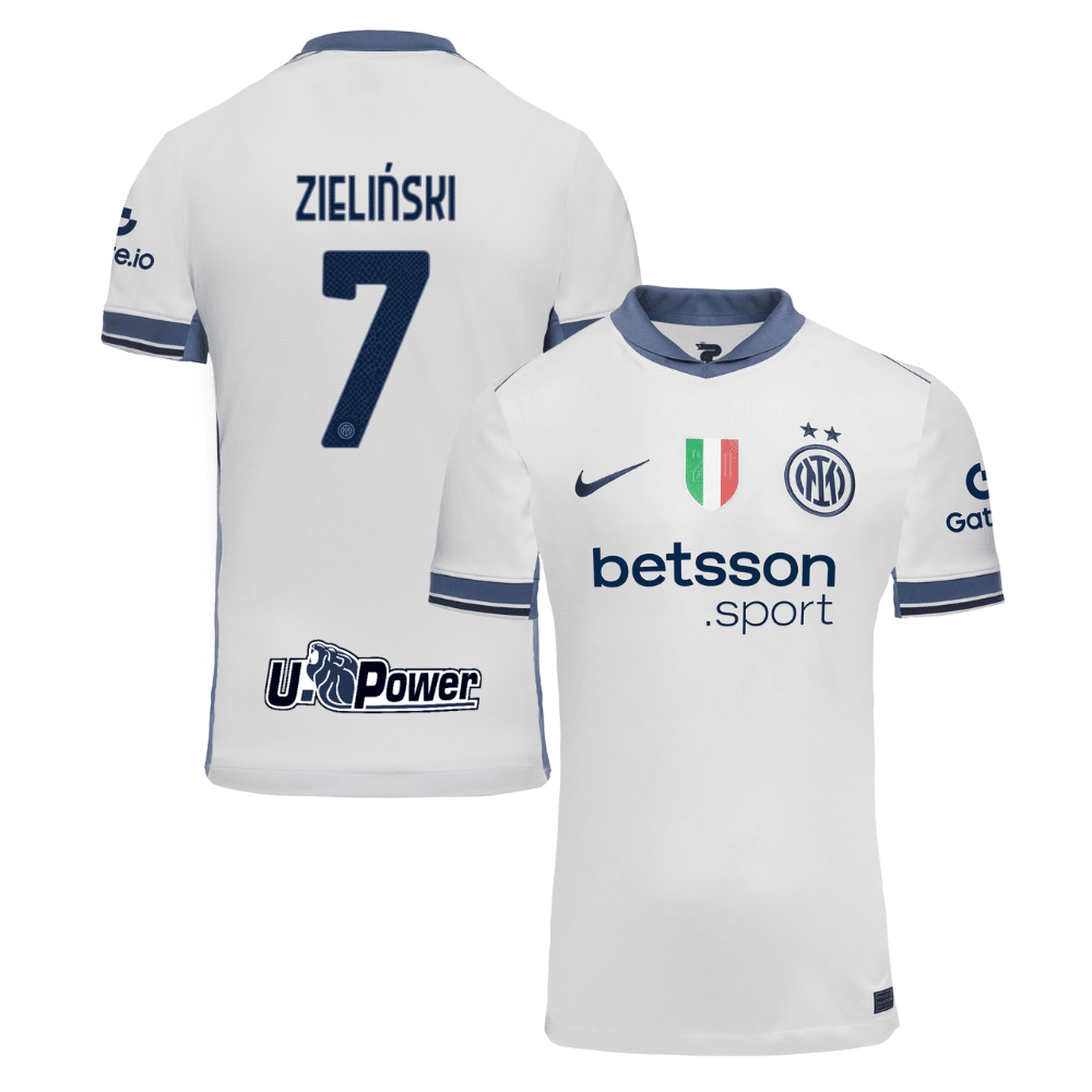 Piotr Zielinski 7 Inter Milan 2024-25 Away Men Jersey - White