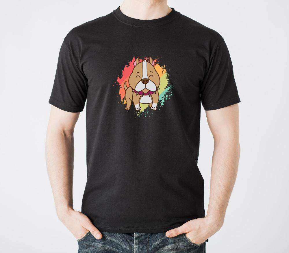 Pit Bull Comic Drawing Dog Pet - Unisex Standard T-Shirt