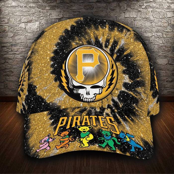 Pittsburgh Pirates Grateful Dead Band 3D Baseball Cap CNI492