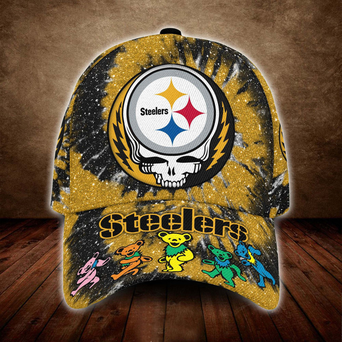 Pittsburgh Steelers x Grateful Dead 3D Classic Baseball Cap CNI1468