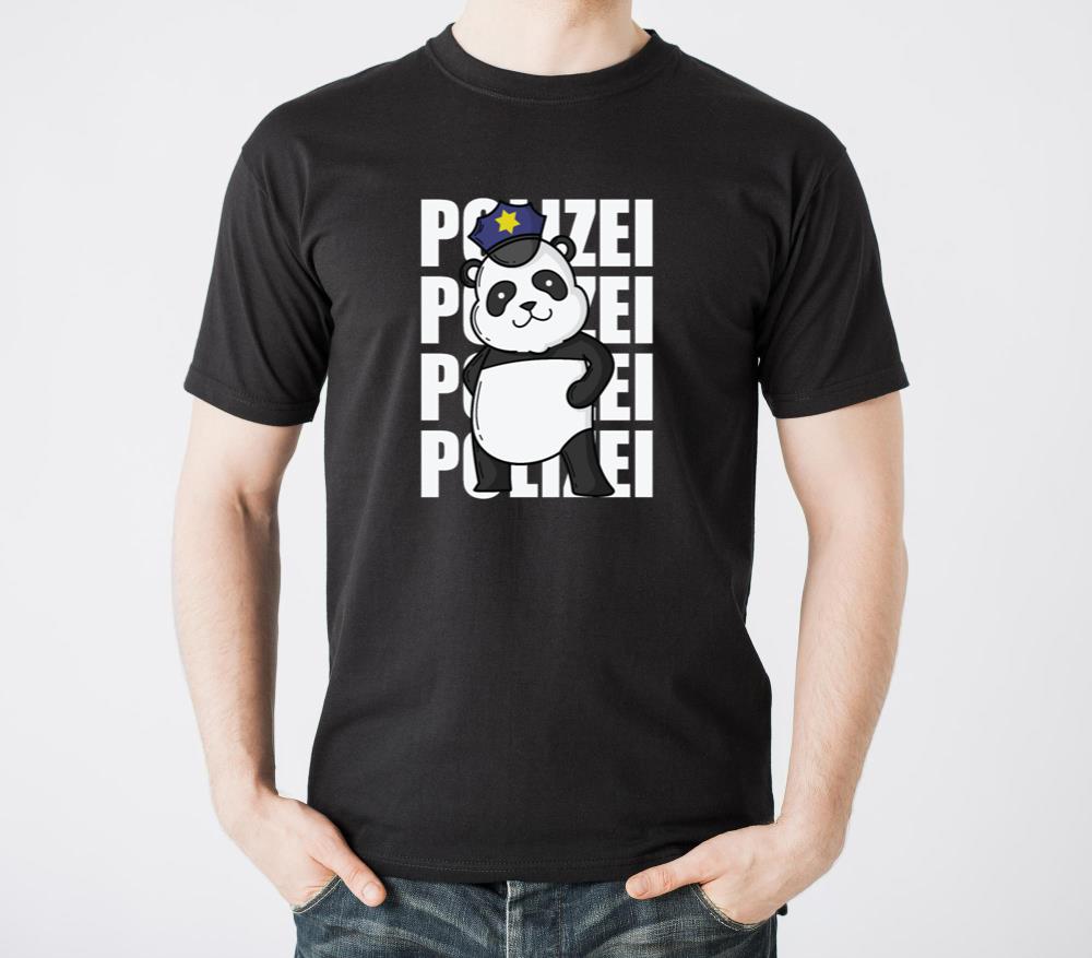 Police Panda Bear with Police Cap - Unisex Standard T-Shirt