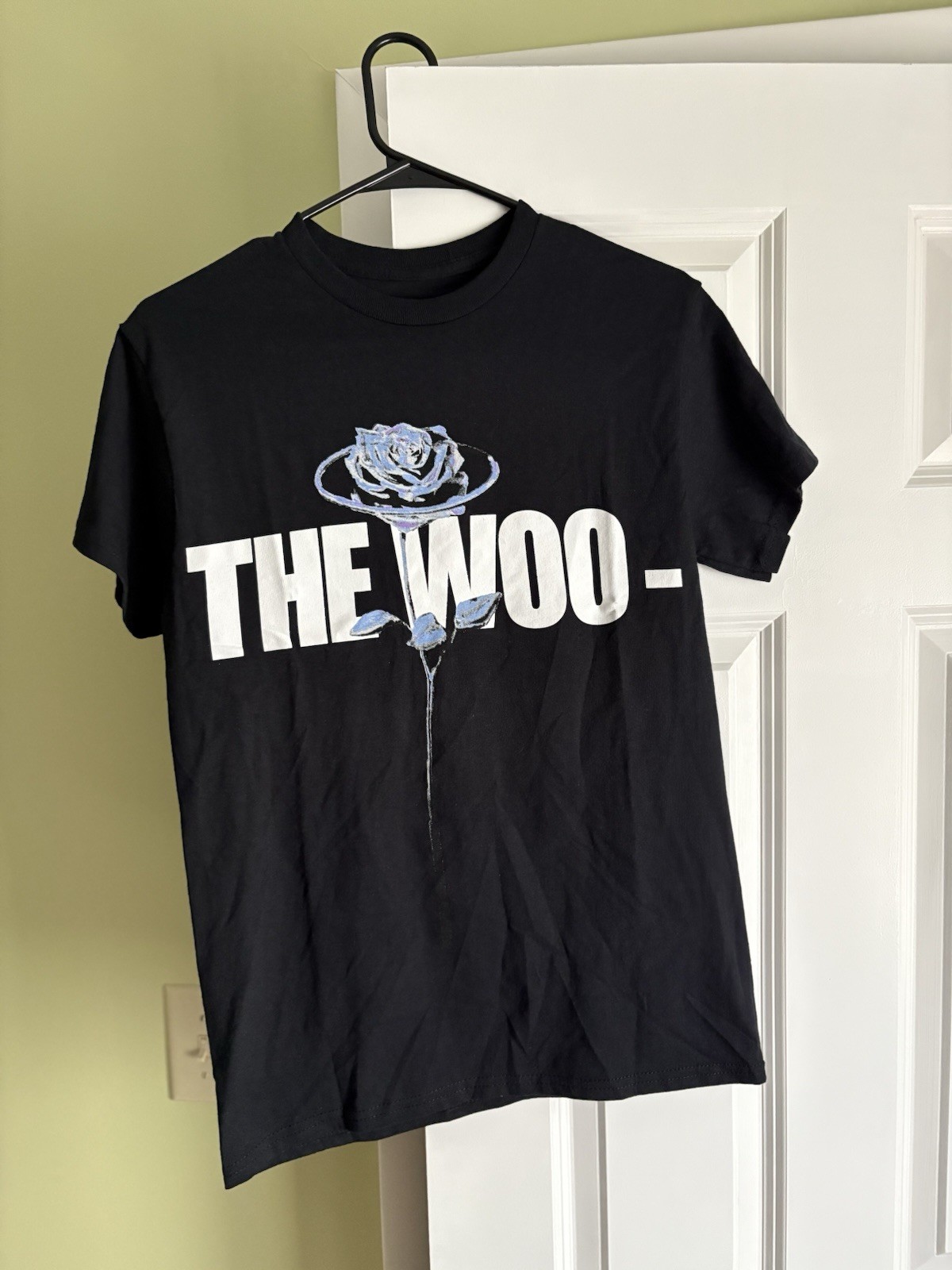 Pop Smoke X Vlone Mens The Woo Black Short Sleeve T-Shirt