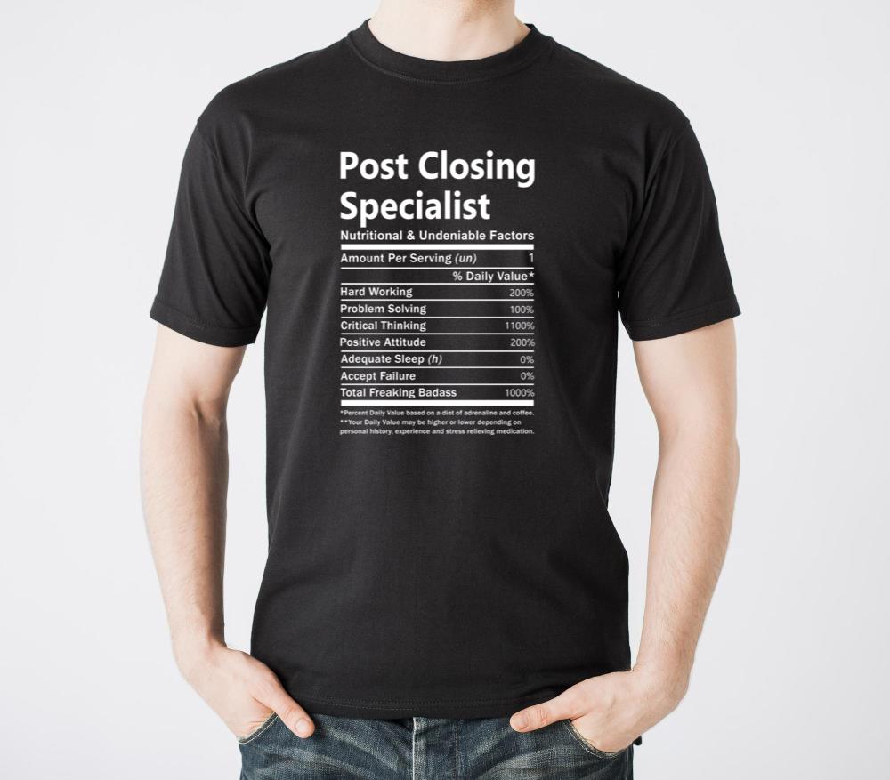 Post Closing Specialist T Shirt - Nutritional And - Unisex Standard T-Shirt