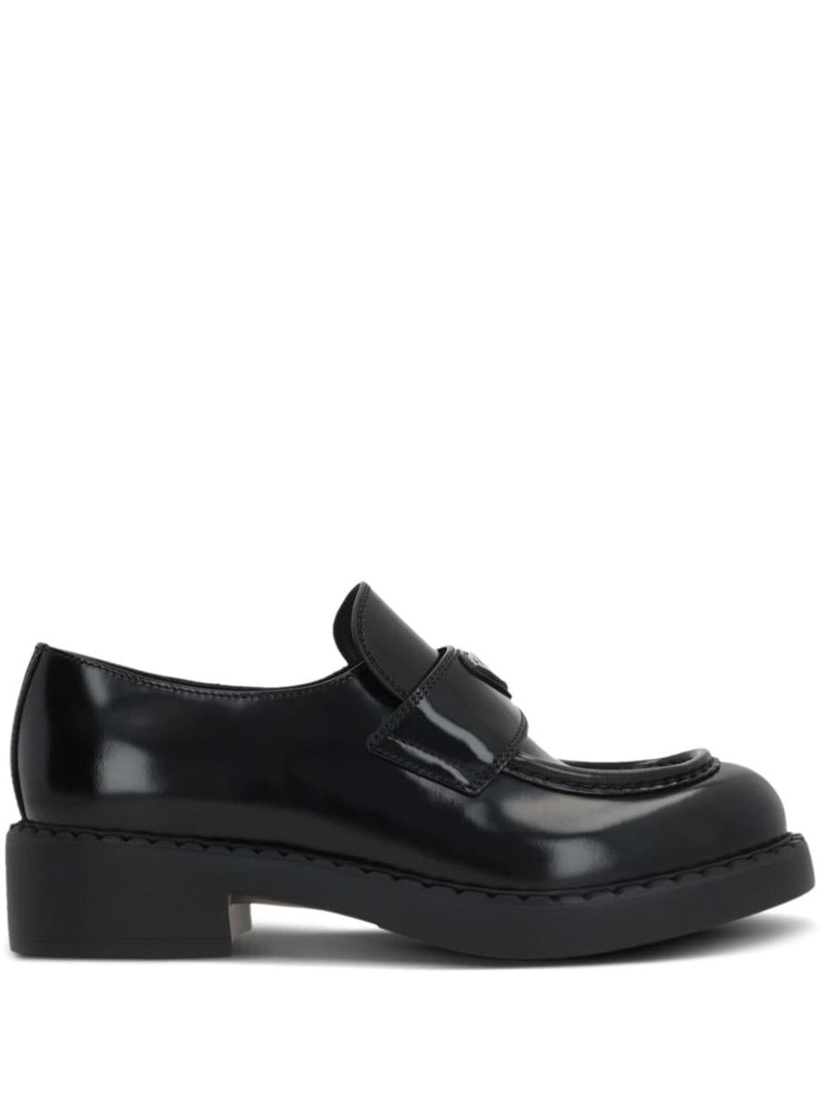 Prada Brushed Leather Loafers